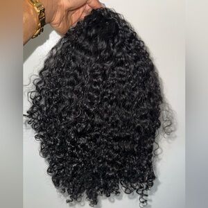 Pixie curly half wig